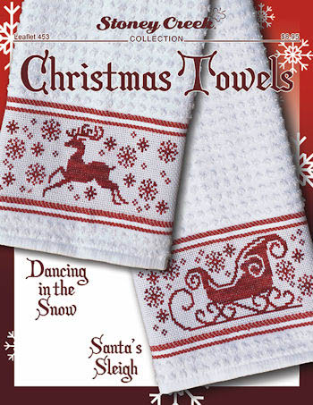 Christmas Towels - Dancing in the Snow & Santa's Sleigh
