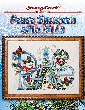Peace Snowman with Birds
