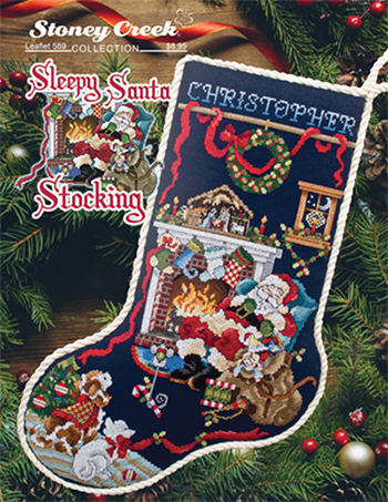 Sleeping Santa Stocking