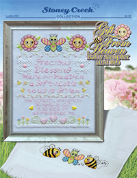 Gift from Heaven Baby Sampler and Bib