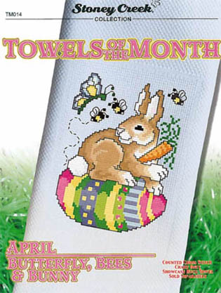 Towels Of The Month - April Butterfly, Bees, & Bunny