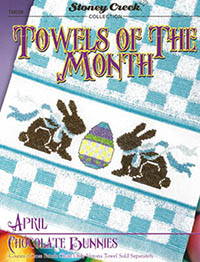 Towels of the Month - April Chocolate Bunnies