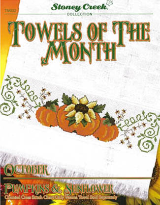 Towels of the Month October Pumpkins & Sunflower