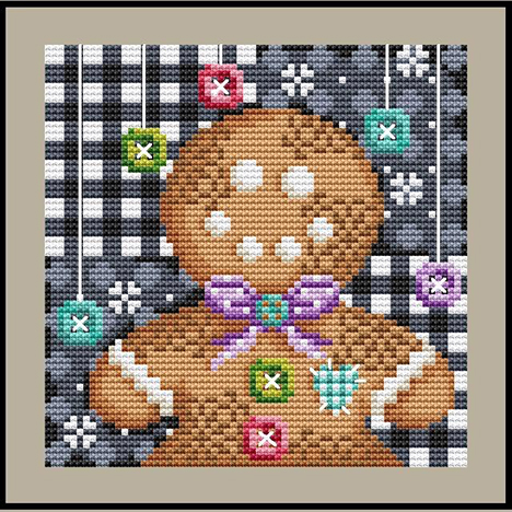Patchwork Gingerbread Man