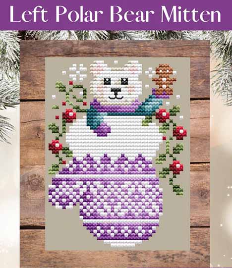 Polar Bear Mitten - Left