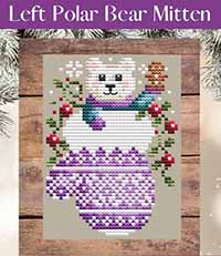 Polar Bear Mitten - Left