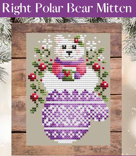 Polar Bear Mitten - Right