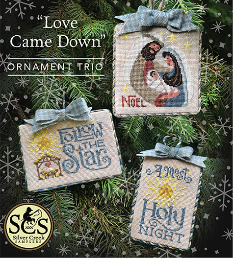 Love Came Down Ornament Trio