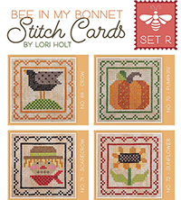 Bee in My Bonnet Stitch Cards - Set R