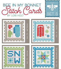 Bee In My Bonnet Stitch Cards-  Set S