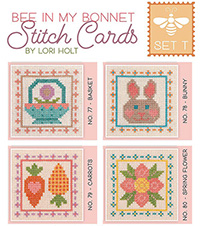 Bee In My Bonnet Stitch Cards - Set T
