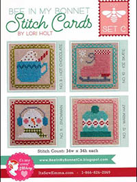 Bee In My Bonnet Stitch Cards - Set C