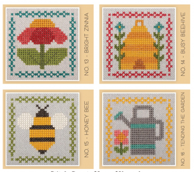 Bee In My Bonnet Stitch Cards - Set D