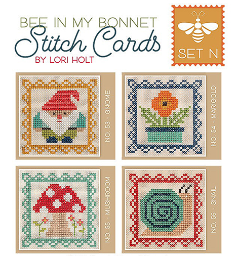 Bee In My Bonnet Stitch Cards - Set N