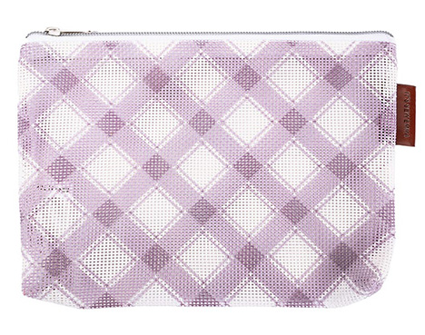 Mad for Plaid Mini Project Bag - Lilac 
