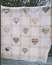 Monthly Hearts Afghan