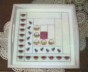 Summer Log Cabin Quilt Square