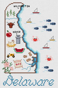 State Map - Delaware 