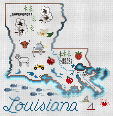 State Map - Louisana