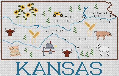 State Map - Kansas 