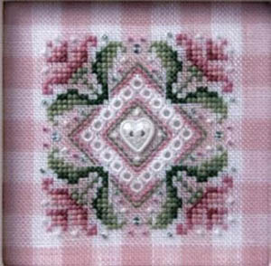Pink Flowers on Gingham