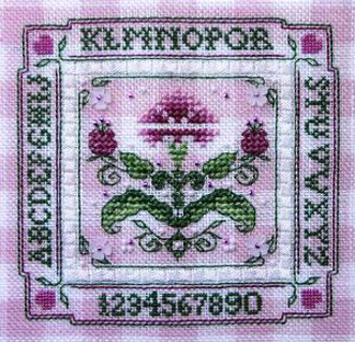 Pink Carnation Alphabet Sampler 