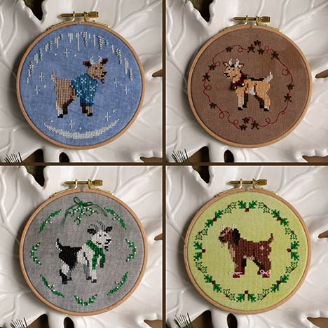 Yuletide Goats (bundle of 4)