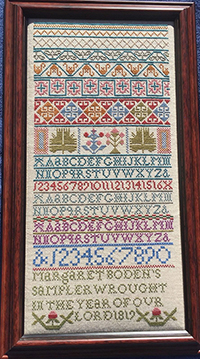 Margaret Boden 1819 Sampler
