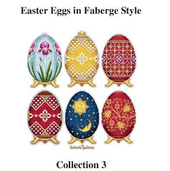 Easter Eggs in Faberge Style - Collection 3