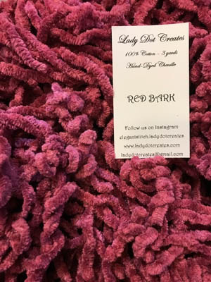 Red Bark Chenille by Lady Dot Creates
