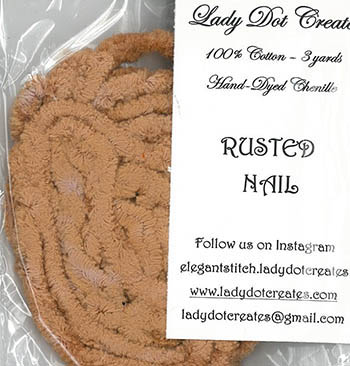 Rusted Nail  Chenille by Lady Dot Creations