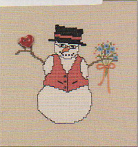 Valentine's Snowman