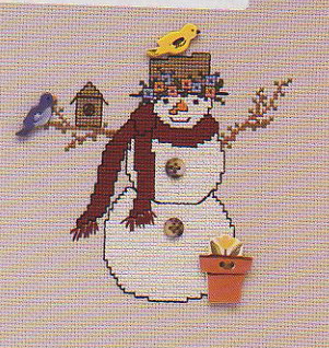 Spring Flower Snowman