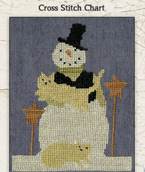 Snowman with Cats