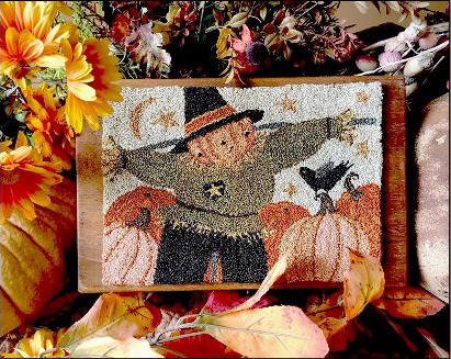 Happy Scarecrow Punchneedle