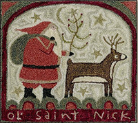 Ol' Saint Nick Punchneedle