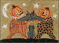 Halloween Snuggles Punchneedle