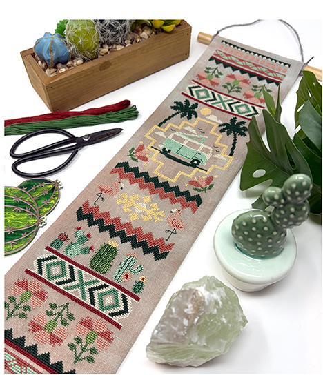 Cactus & Caravan Bell Pull