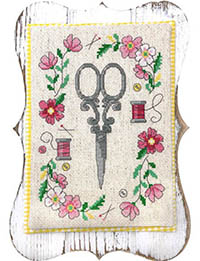 Scissors With Flowers