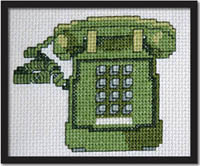 Vintage Olive Green Phone