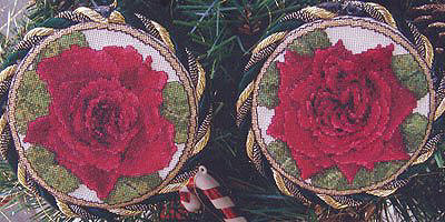 Red Rose Ornaments #1