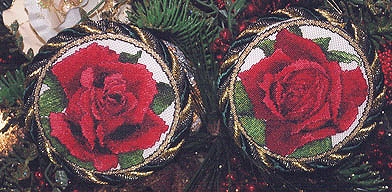 Red Rose Ornaments #5