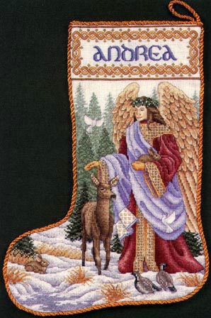 Woodland Angel Stocking