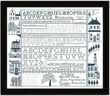 Ann McFarlan Sampler 1827