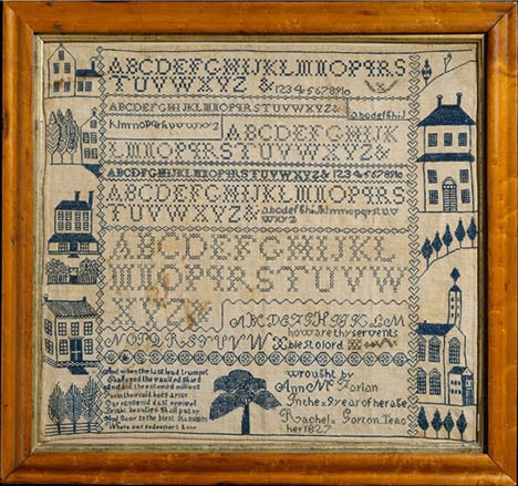 Ann McFarlan Sampler 1827