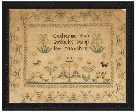 Catharine Van Boskirks 1825 Sampler 