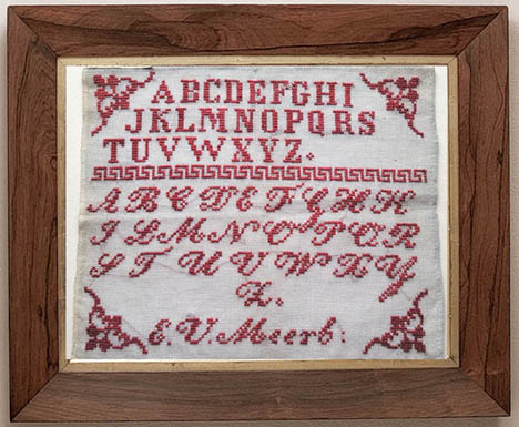 E Van Meerbeck Dutch Sampler