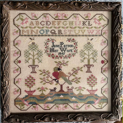 Jane Parson Sampler 1841