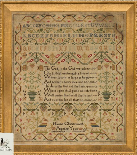 Harriet Charlesworth Sampler 1822