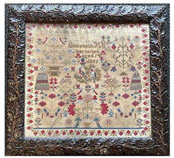 Elizabeth Hughes 1851 Sampler